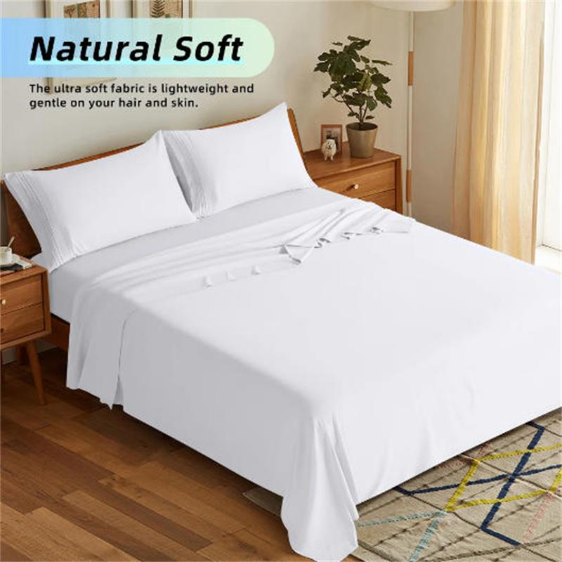 100% Cotton Top Sheet Cool & Breathable Flat Bed Sheets