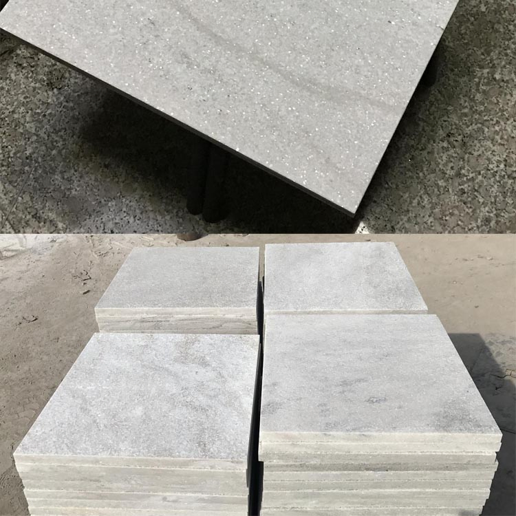 Non-Slip Finish Natural White Quartzite Flamed Swimming Pool Coping Stone