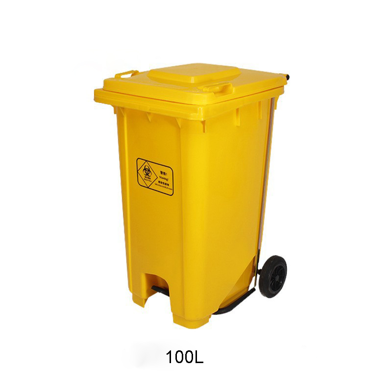 Siny Medical Yellow Trash Can for Medical Waste