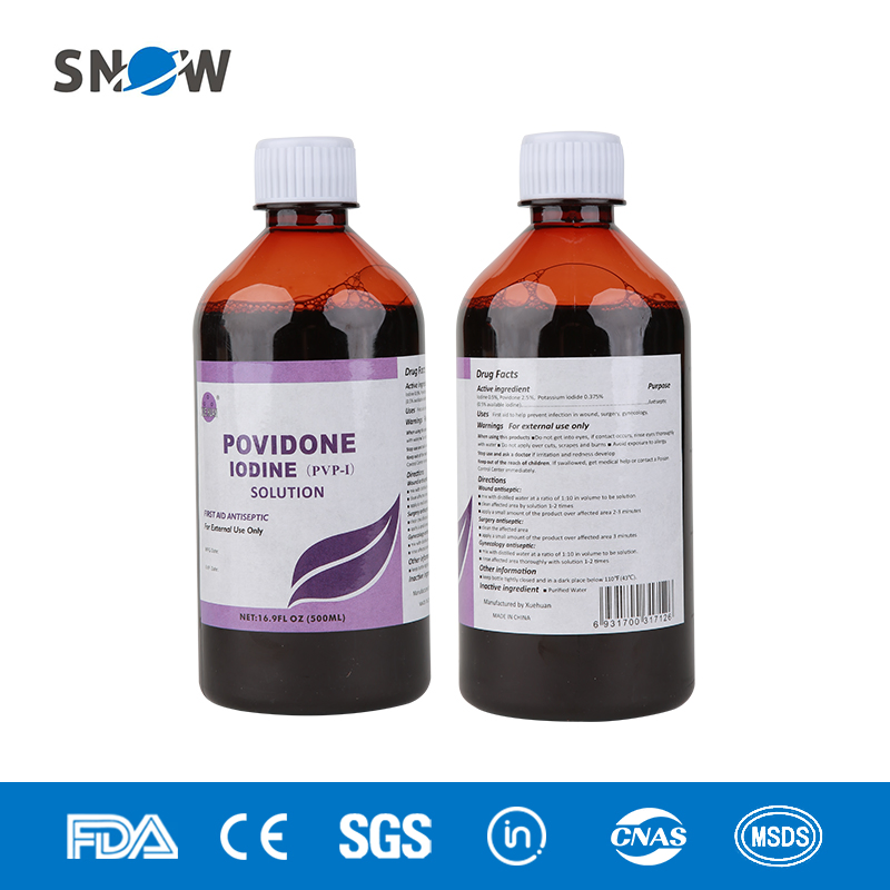 0.5% Povidone Iodine Goods for Wounds/Scratch/Minor Cut/Burns 100ml