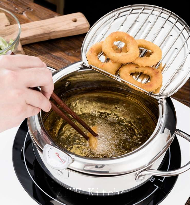 Deep Fryertemperature Control with Coverkushiage Japanese Tempura Equipped