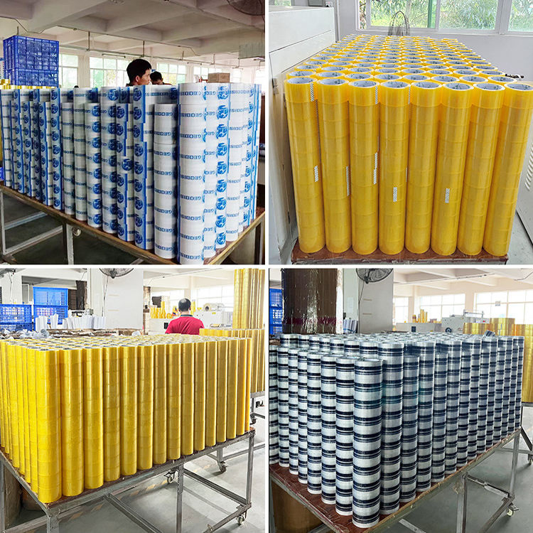 Strong Self Pack Tape Custom Strong Clear Transparent BOPP/OPP Packing Tapes Jumbo Roll Adhesive Tape Pack Tape