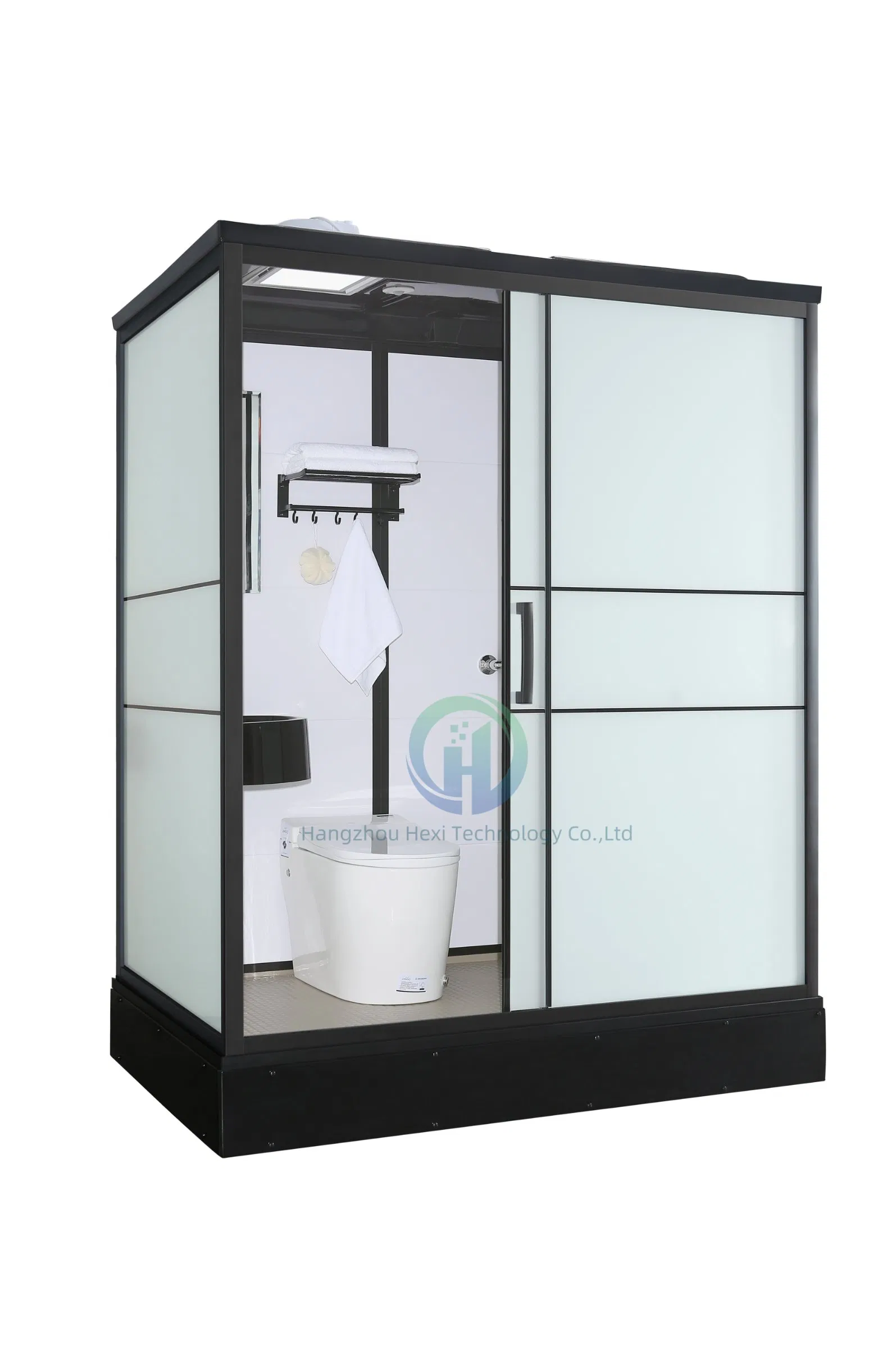 Sanitary Ware Cabin Luxury Portable Modular Glass Design Hotel Complete Shower Steam RV Sink Toilet Prefab Bathroom Pod for Sale