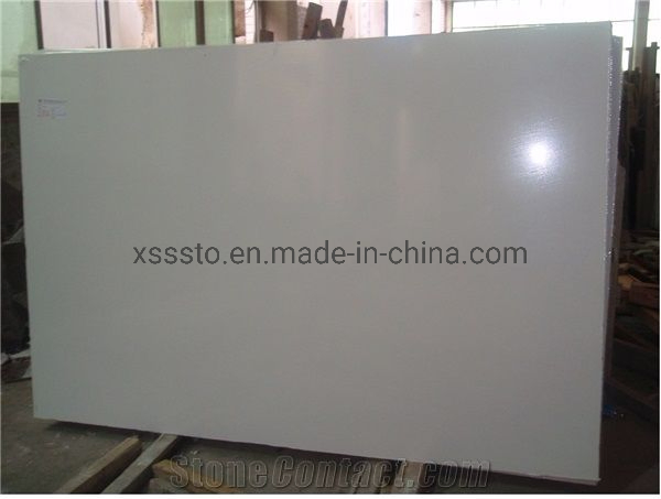 Super White Artificial Marble Slab From China Manufacturer