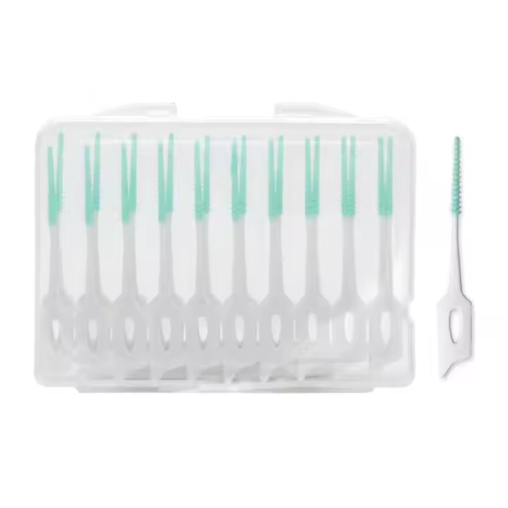 Customized Logo Disposable Dental Cleaning Interdental Brush Toothpick for Sale
