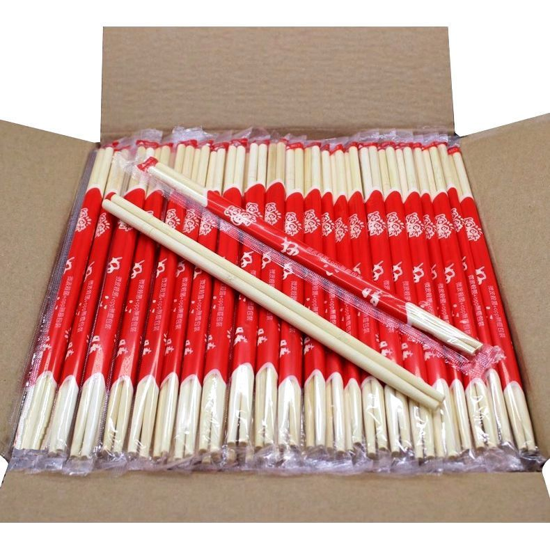 Tableware Customized Design Printed Disposable Chopsticks 4.5mm 5mm 5.5mm 6mm Bamboo Sushi Chopsticks