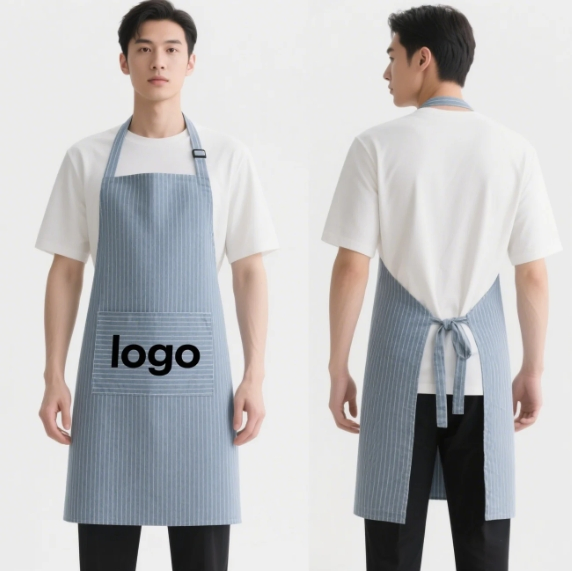 Kids Women Men Denim Waterproof Aprons Kitchen Chef Apron Custom Logo Apron for Beauty Salon Hairdresser Barber Work