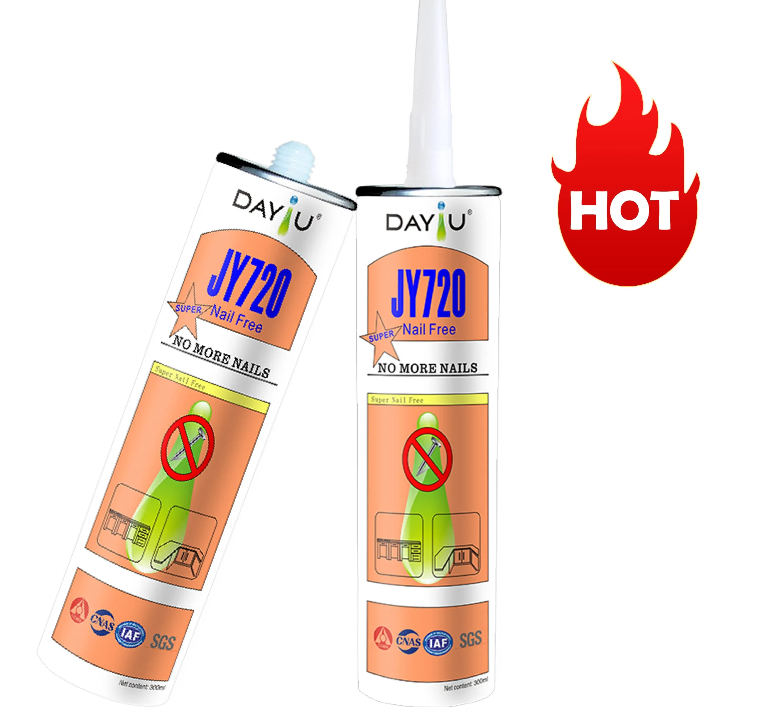 Rubber-Based Adhesive with Super Strong Adhesion Quick-Grab Heat Water Resistance Liquid Nail