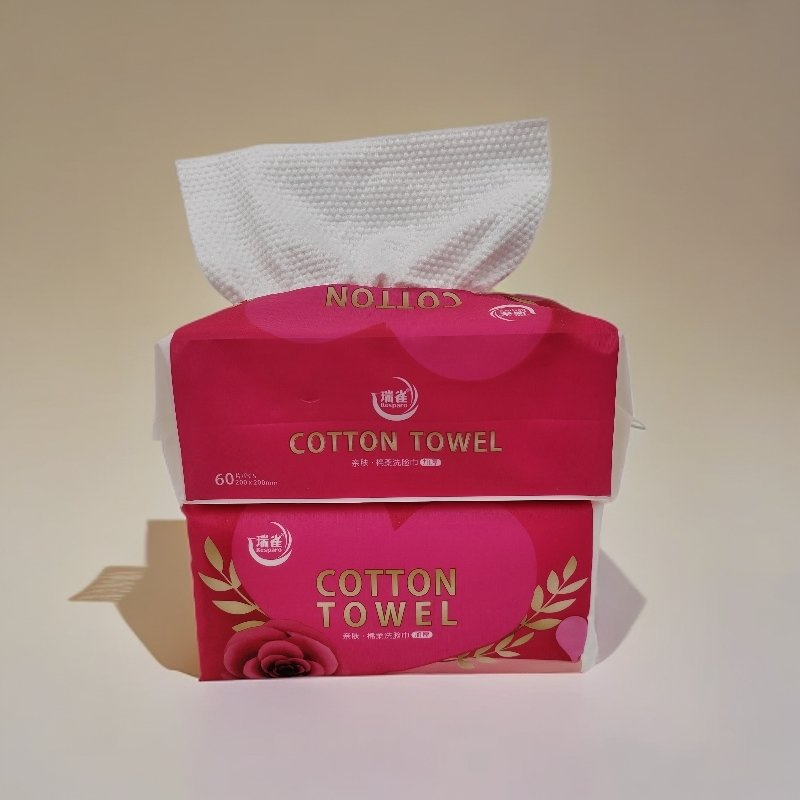 OEM Disposable Eco-Friendly Face Towel Facial Clean Tissue Luxury Cotton Soft Face Towel