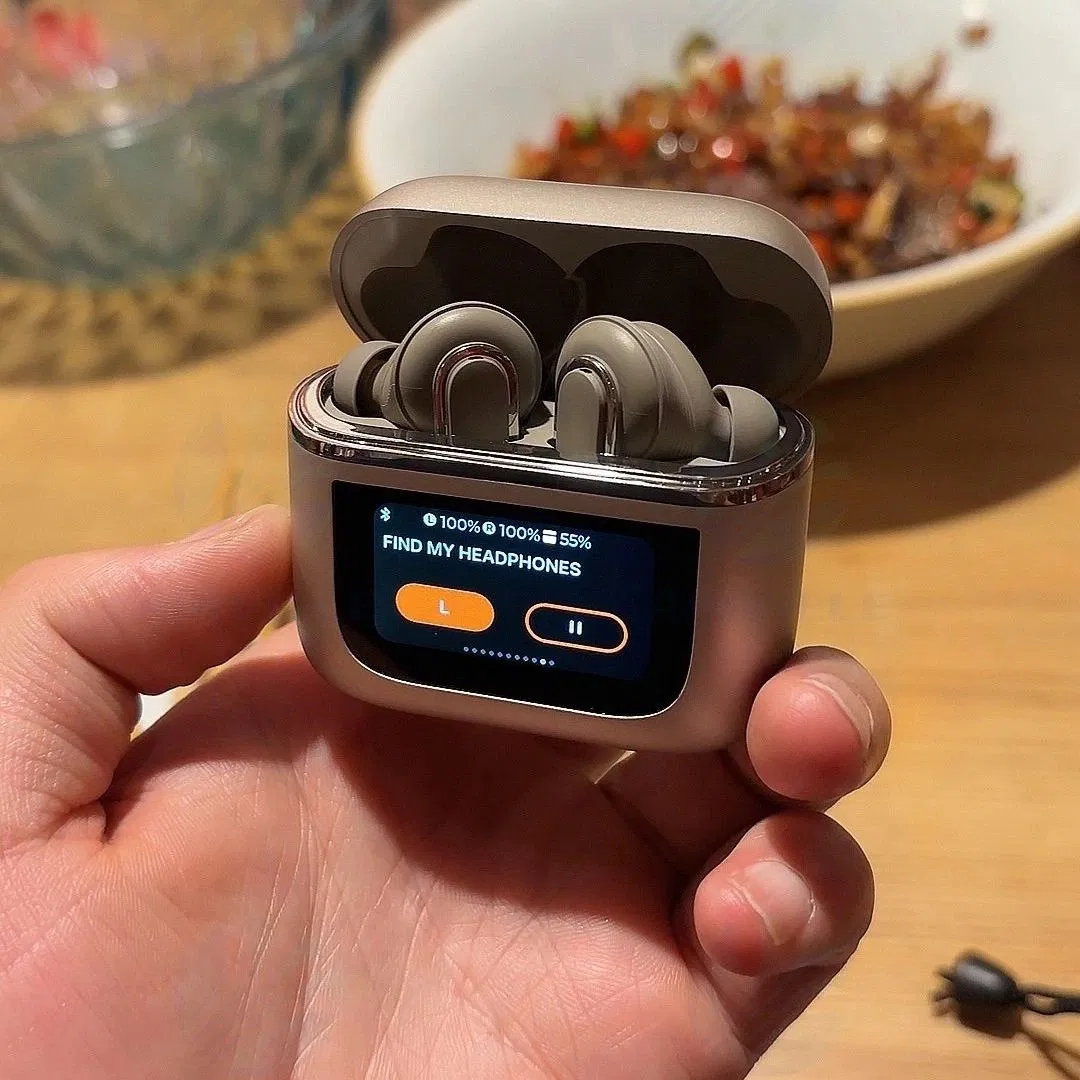 Наушники V8 с LED-подсветкой, влагозащита IPX5