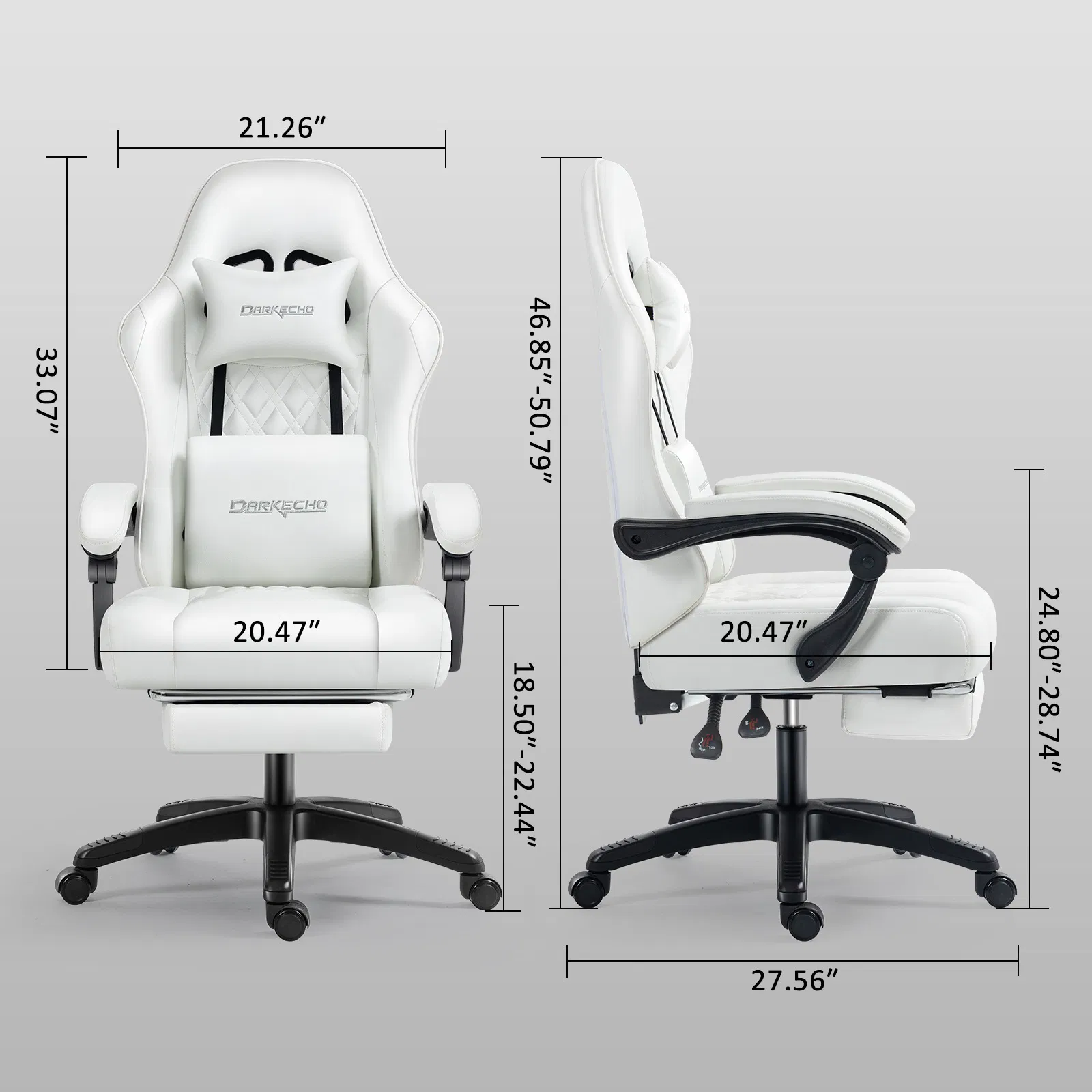 Wholesale High Back Leather Computer Office Seat Gaming Recliner Swivel Chair with Footrest