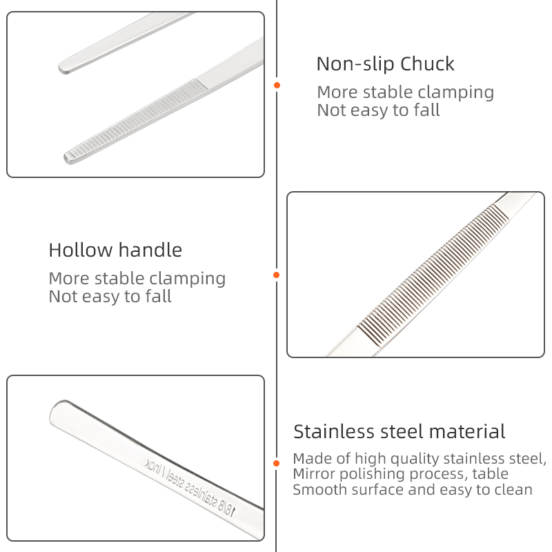 Cooking Tool Stainless Steel Kitchen Tongs Stainless Steel Cooking Tweezers