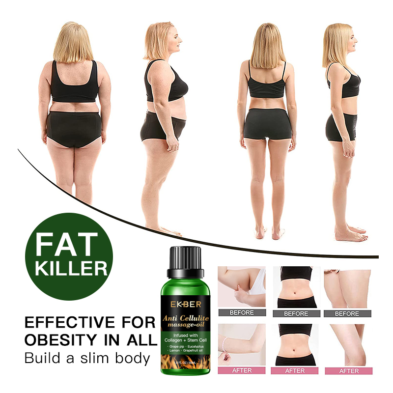Customize Logo Body Fat Burning Slim Oil Slimming Massage Oil Ginger Oil