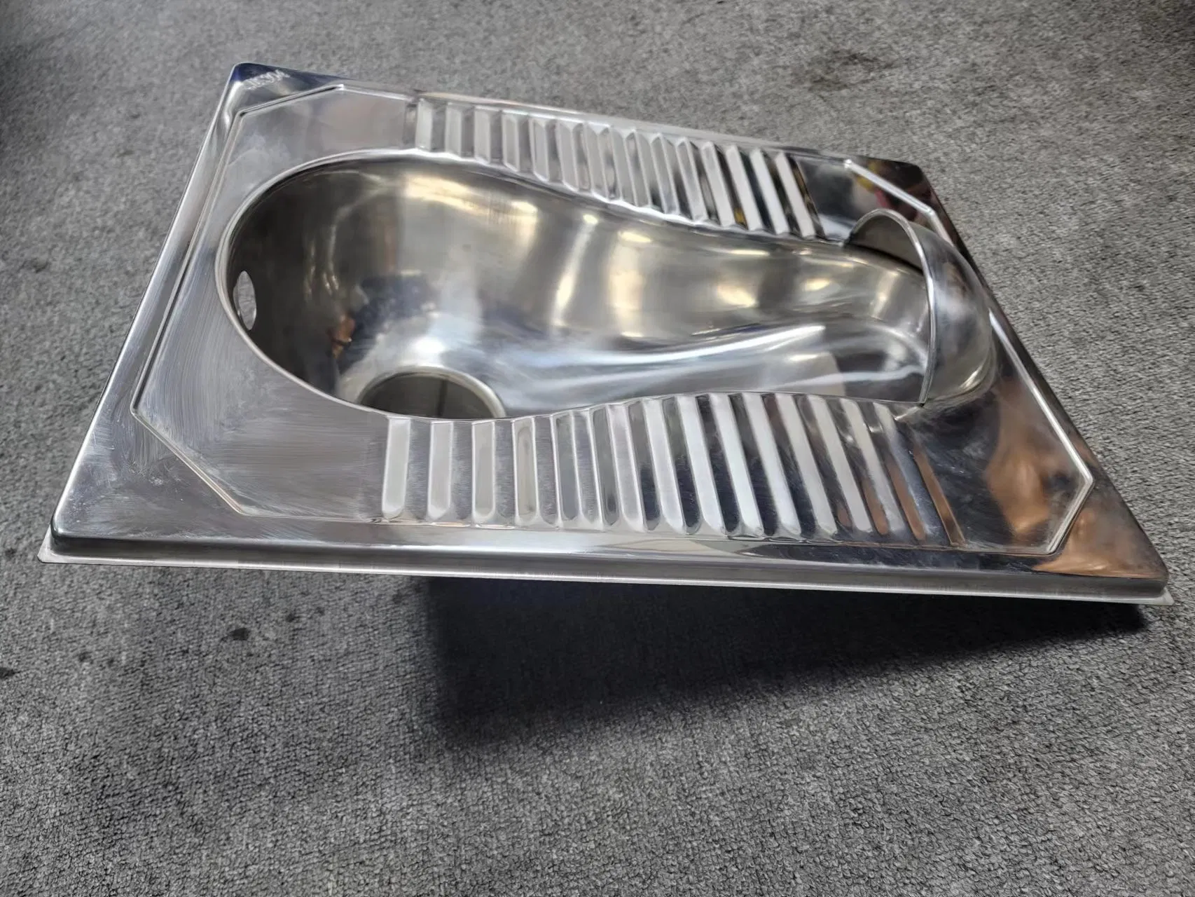 Premium Sanitary Ware Stainless Steel Squatting Pan for Modern Bathrooms