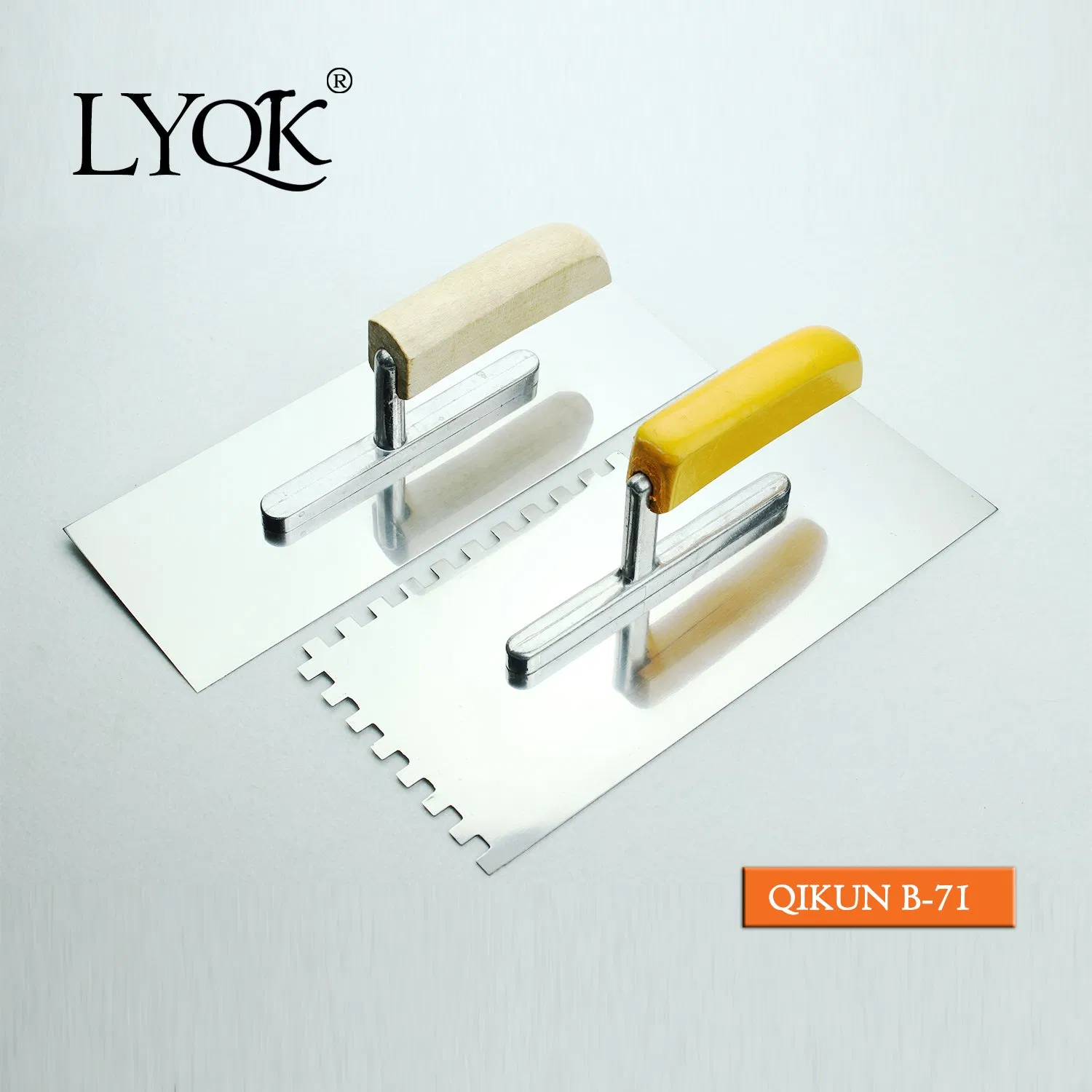 B-78 Construction Decoration Paint Hand Tools Wooden Handle Normal Polished Plastering Trowel