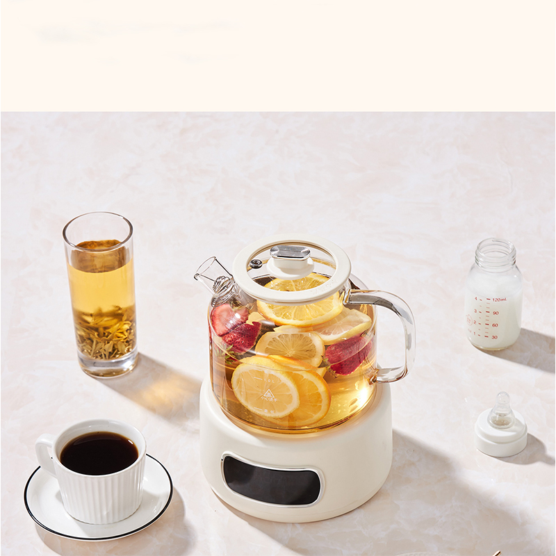 All Clear Glass Teapot with Infuser, 110V Flat 3-Pin Plug, Gift Price