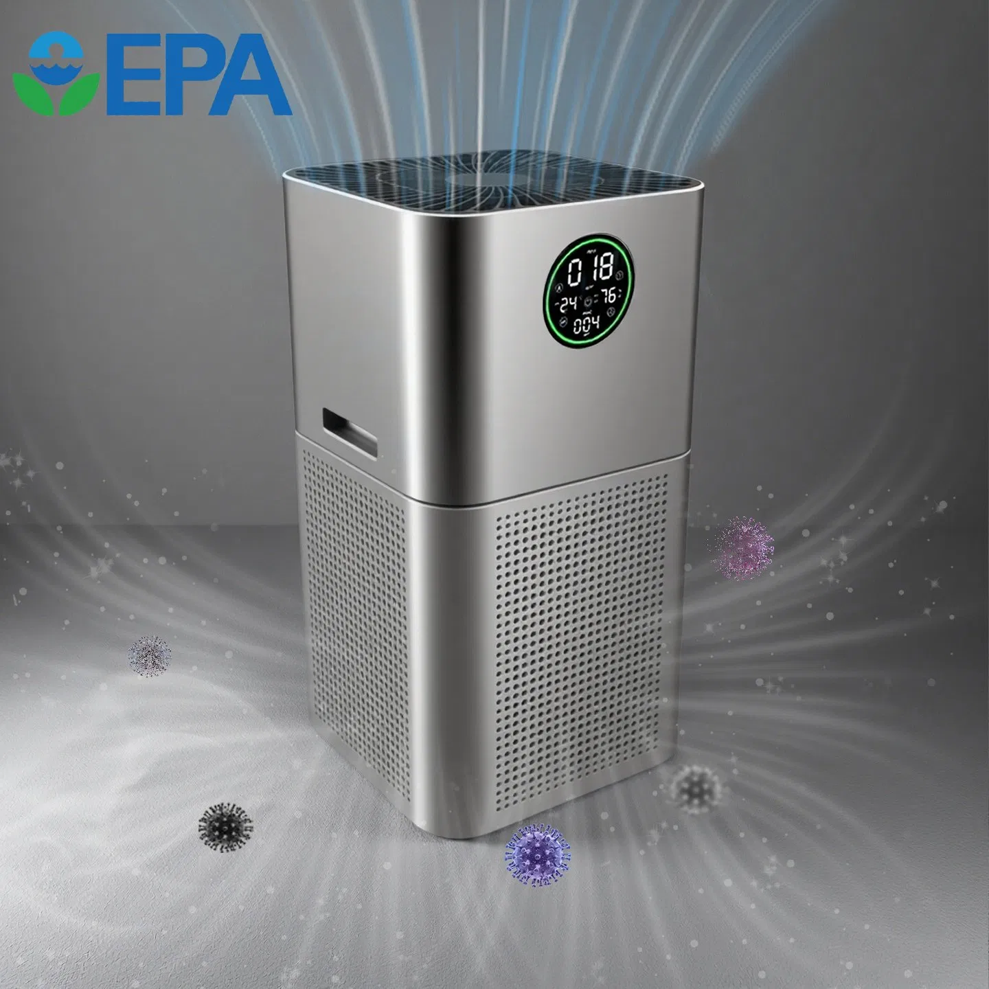 Compact Air Ionizer Purifier Home Featuring Air Purifier and Air Freshener Function