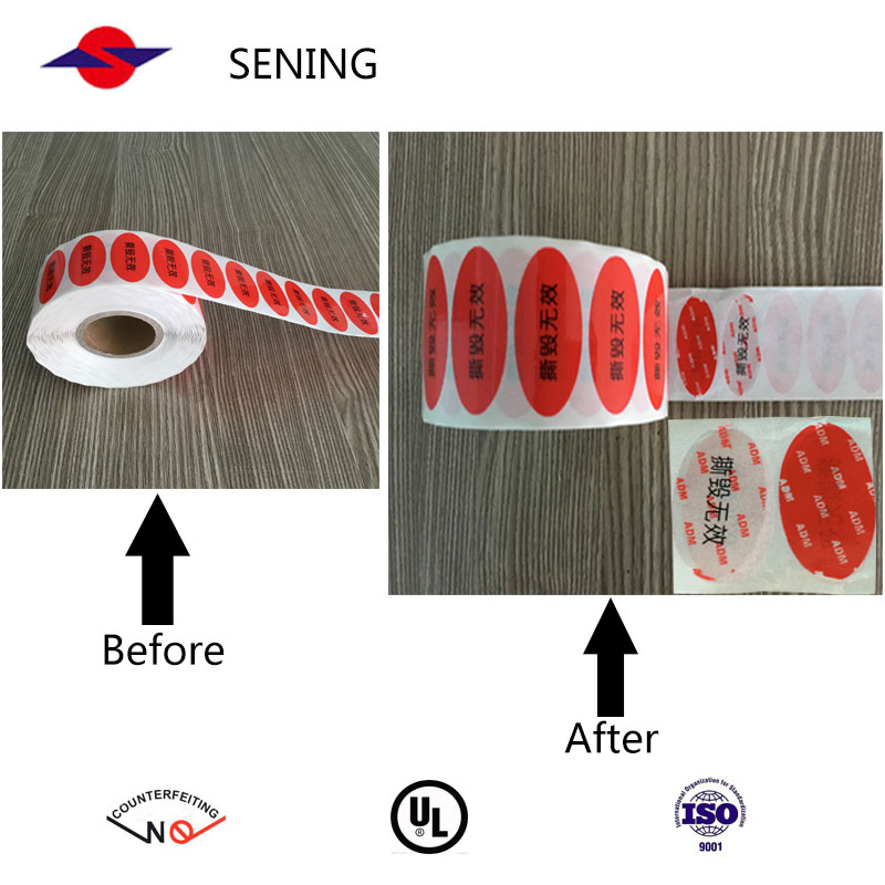 Total Transfer Security Void Label/Security Adhesive Sticker Label