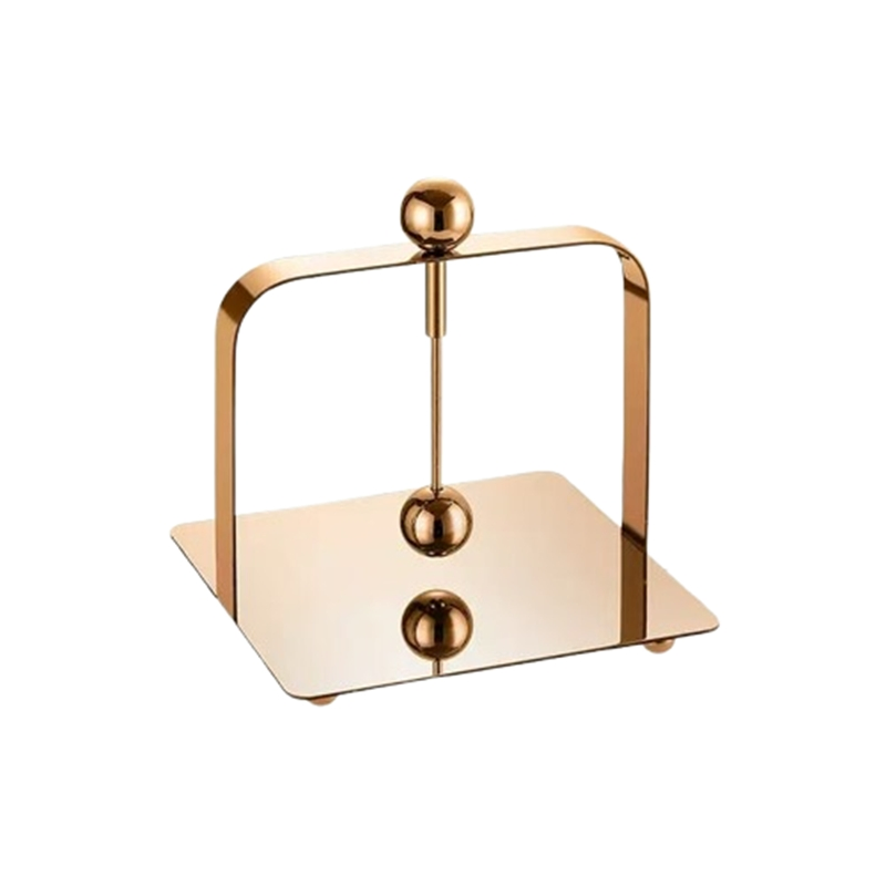 Hot-Selling Multi-Style Square Stainless Steel Napkin Holder with Feet for Cafes and Hotels