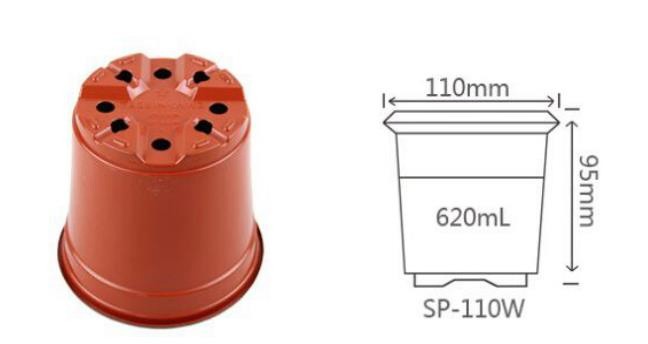 Thermoforming Flower Pots, Round Nursery Pots, Black Plastic Garden Planter