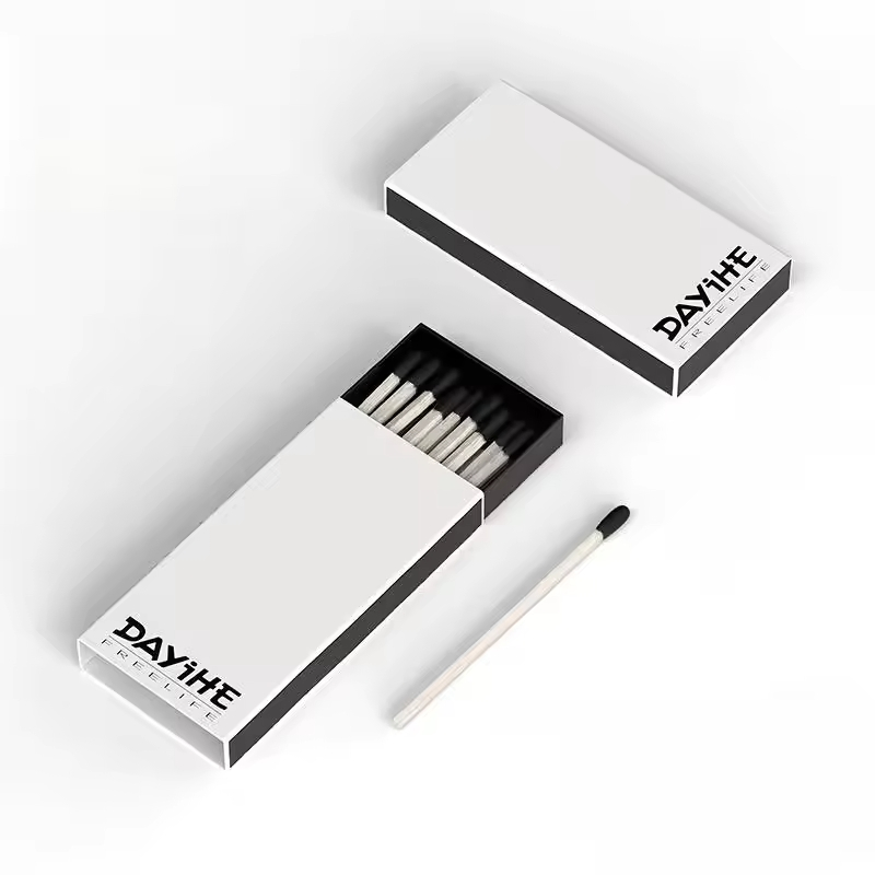 Box Customized Logo Hotel Candle Matches Wooden Simple Advanced Lighter Matches