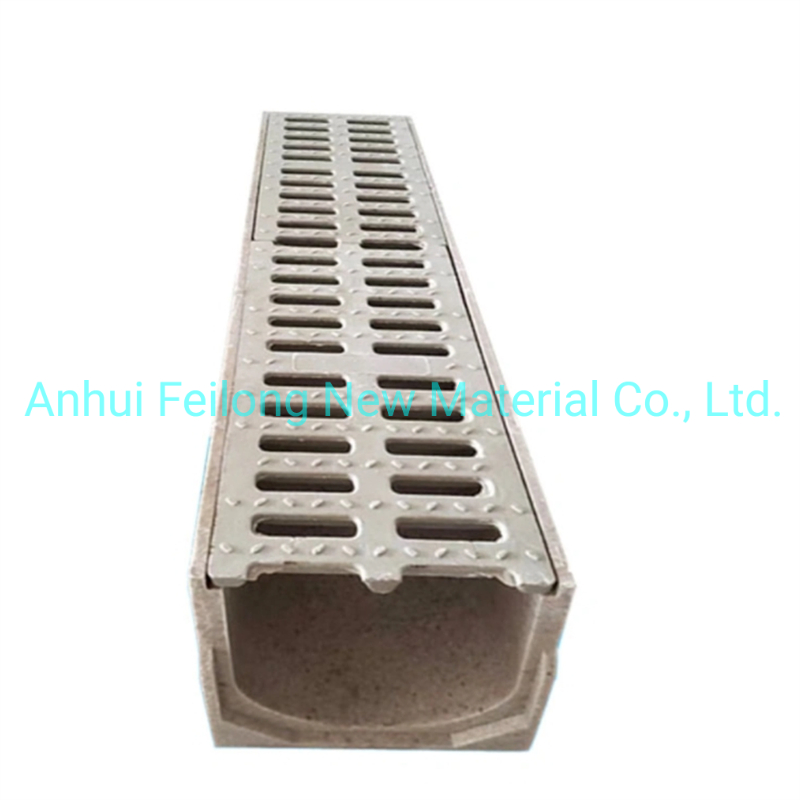 Fast Construction Outdoor SMC Drainage Polymer Concrete Gutter