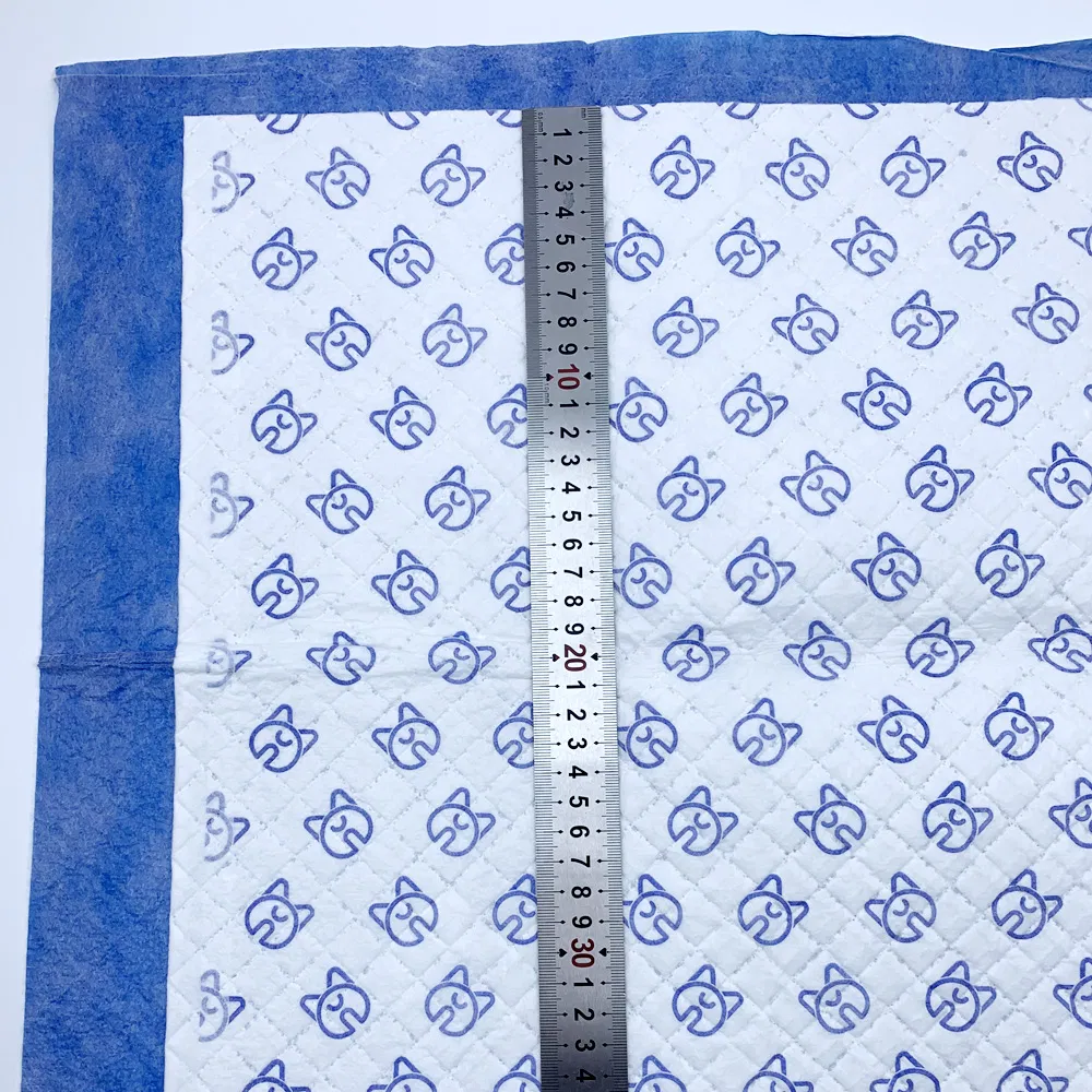 Blue Breathable Non-Woven Fabric High Absobent Pet Pads