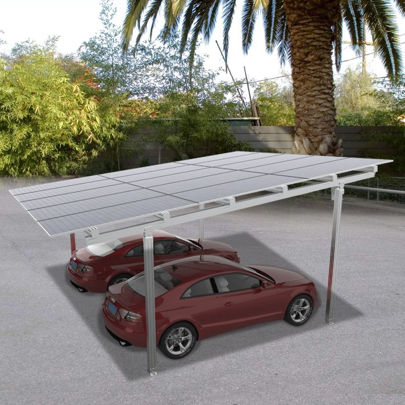 Easy Installation Aluminium Solar Carport of Light Weight Customized