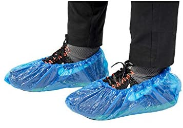 Plastic Shoe Cover for Rain, Disposable Anti Dust PE CPE Shoe Cover