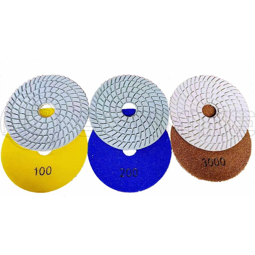Senmine 100mm OEM Abrasive Pad for Granite Wet Use Diamond Polishing Pads