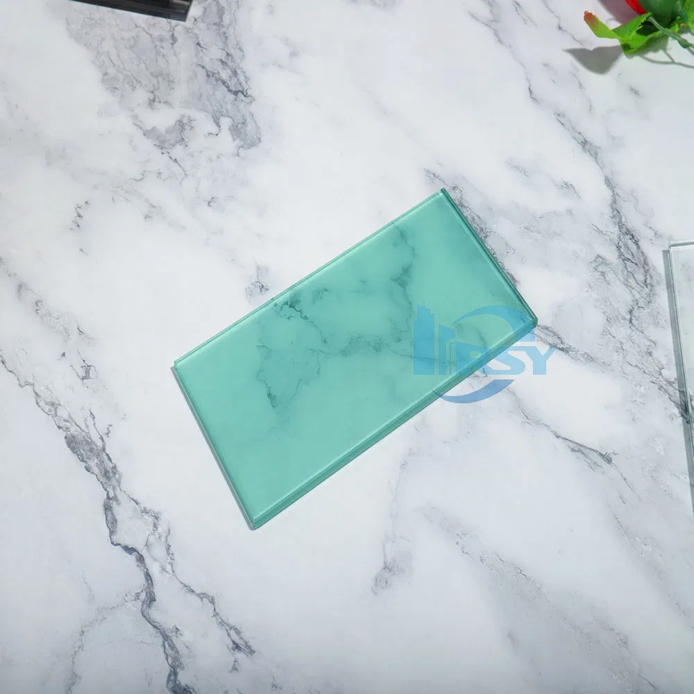 Factory Price Green Frosted Acid Etched Glass for Building