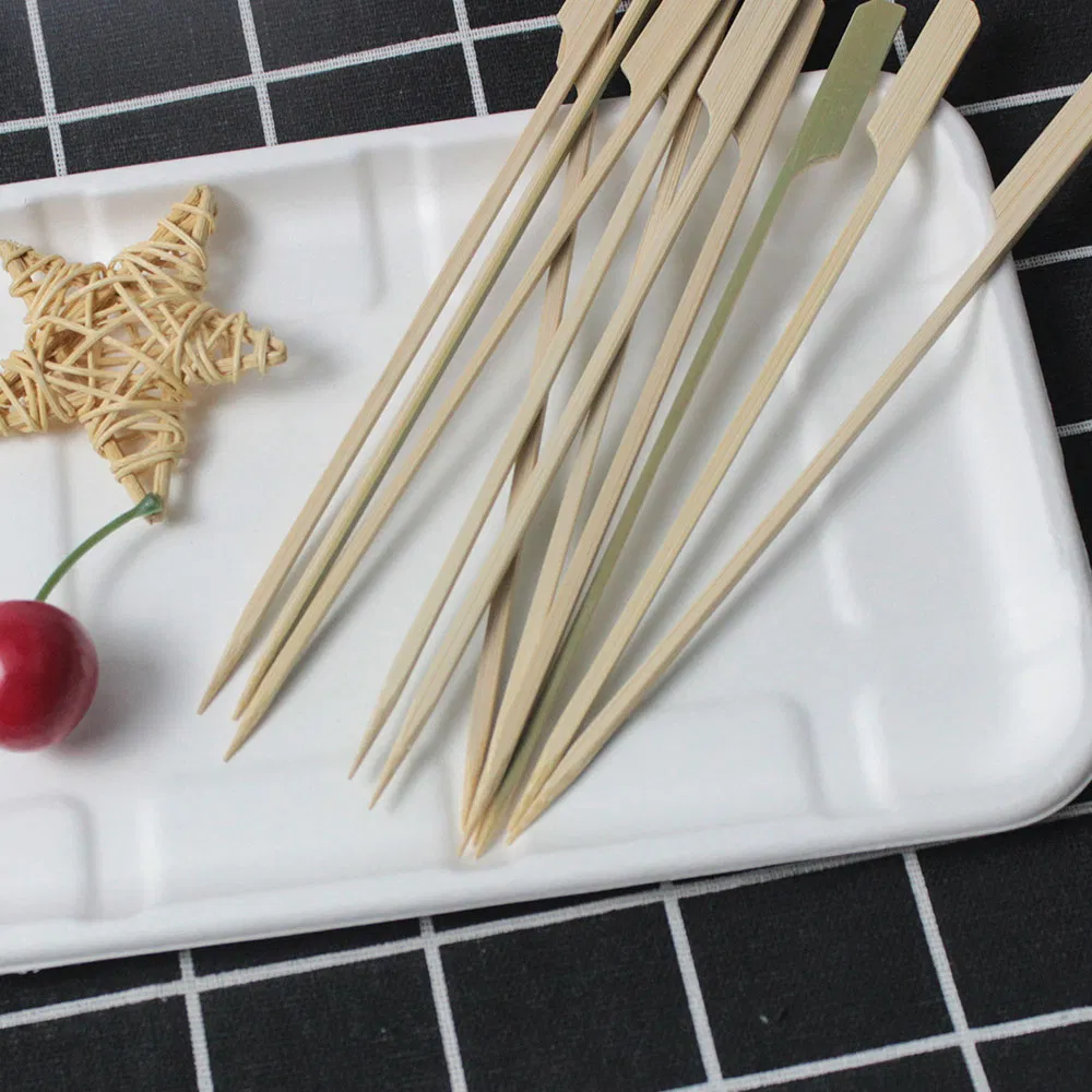Food-Contacting Grade Eco-Friendly High Quality Natural Bamboo Skewers for BBQ Food