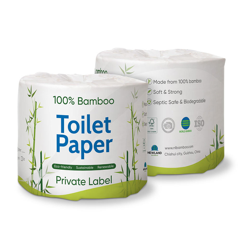 Premium Bamboo Toilet Paper Tissue Roll with Coreless Design for Commercial and Institutional Restrooms