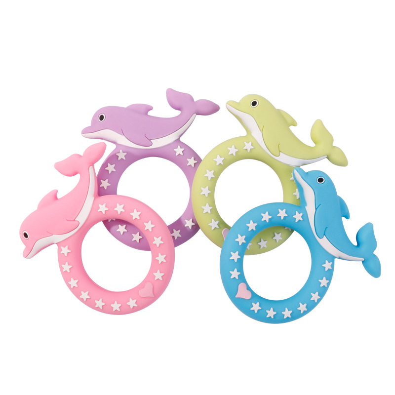 Baby Chewing Bracelet Teething Toy Silicone Teether Sensory Newborn Chew Toys