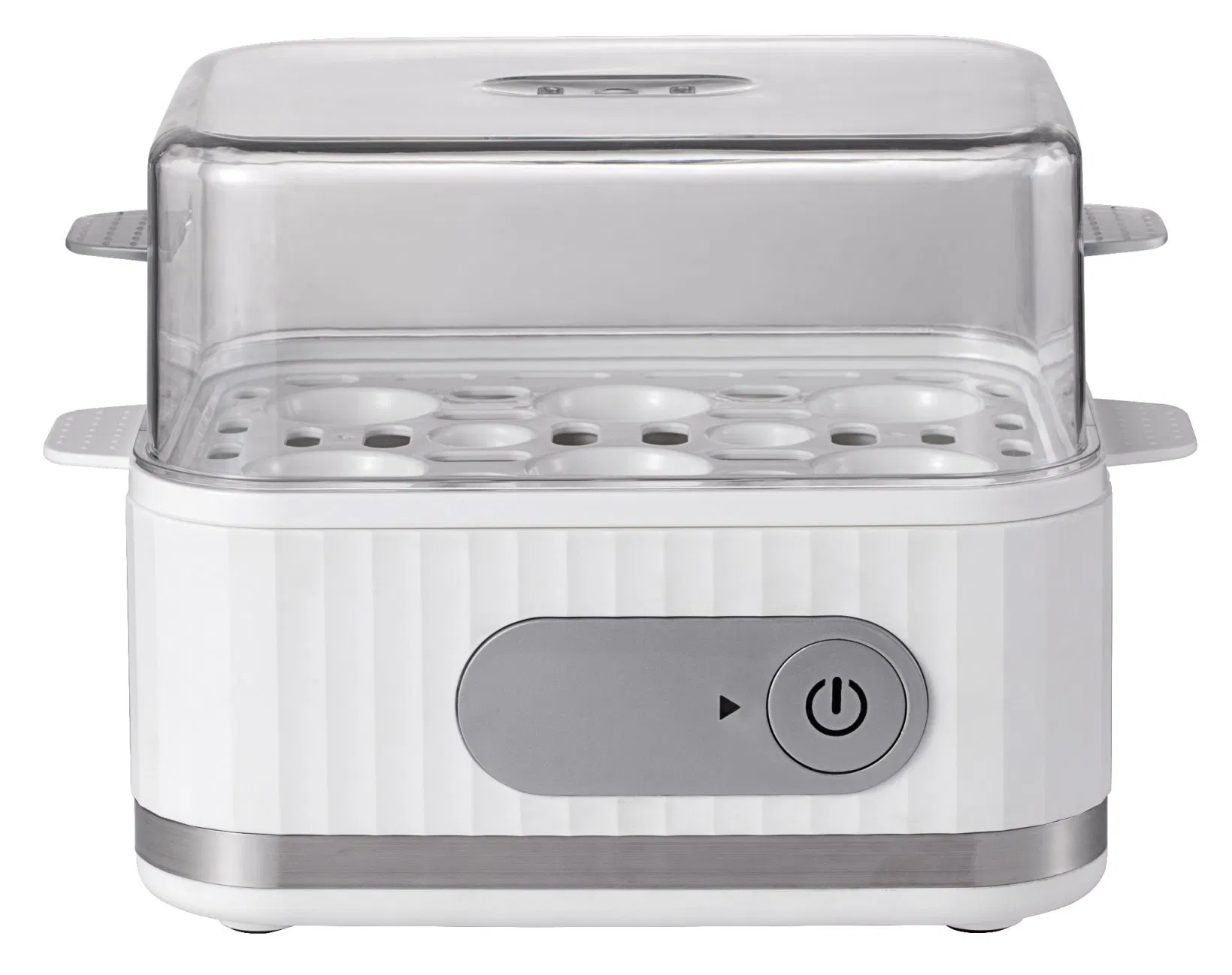 Egg Cooker -6 Egg Capacity, Automatic Shut off, Compact Hard & Soft Boiled Egg Maker for Kitchen