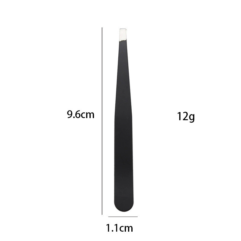 Pointed Slant Tip Precision Stainless Steel Lash Isolation Eyelash Extension Eyebrow Tweezers