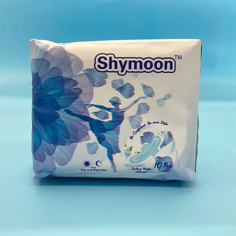 Hygiene OEM Sanitary Napkin Organic Lady Cotton 290mm Fan Shape Sanitary Napkin/ Sanitary Pads