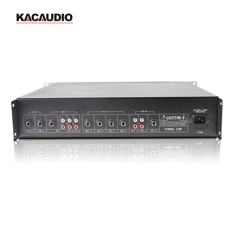 Sliver 10-Way Line Input Audio Power PA Sound System Professional Pre Amplifier