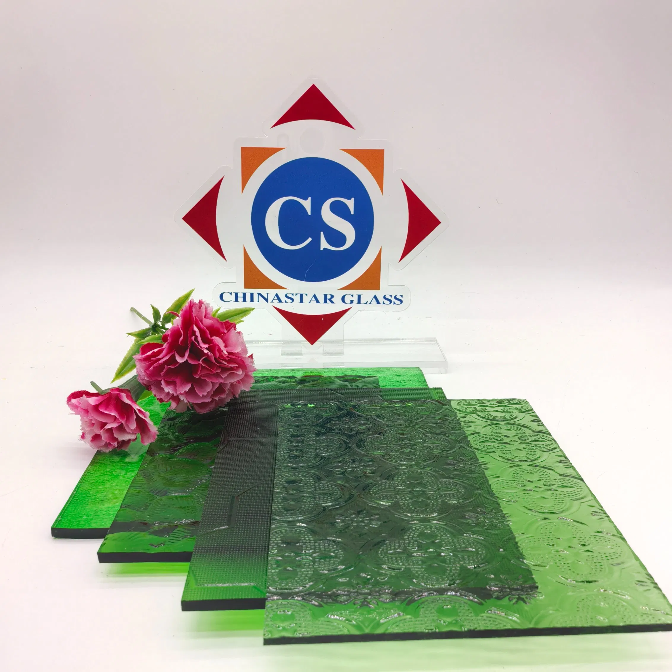 3-6mm/8/10mm High-Quality Green Patterned Glass for Doors/Furniture/Windows/Decoration