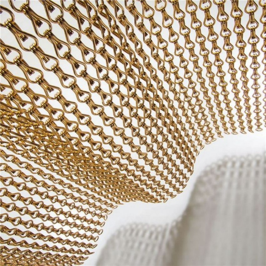 Aluminum Double Hook Chain Link Curtain for Room Divider Decoration