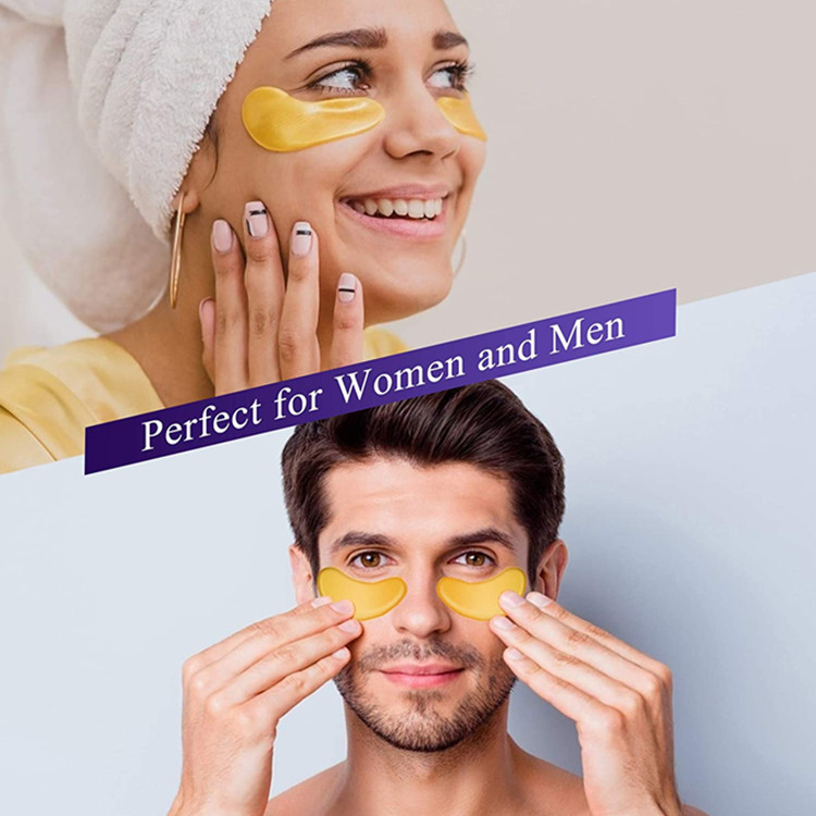 OEM/ODM Lightening Dark Circles Moisturizing 24K Gold Eye Mask