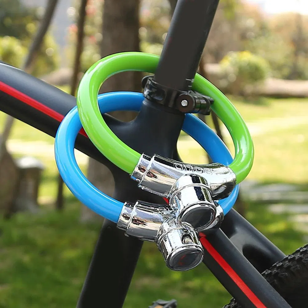 Bicycle Ring Lock Anti-Theft Steel Cable Lock Bike Anti-Liquid Road Bicycle Portable Ring Mini Security Bicycle Mountain (YH1686)