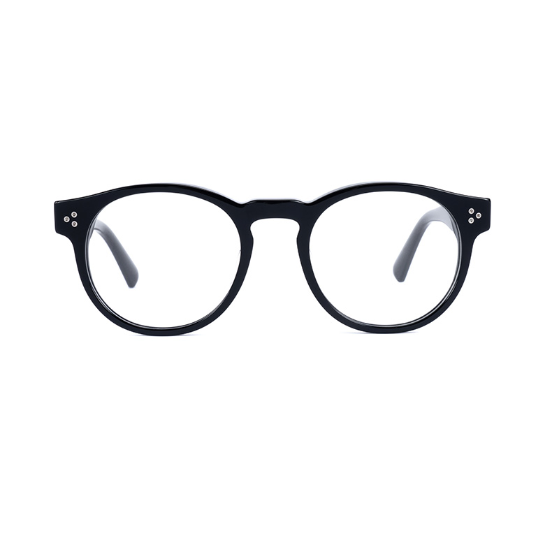 Stylish Premium Acetate Myopia Glasses with Real Rivets