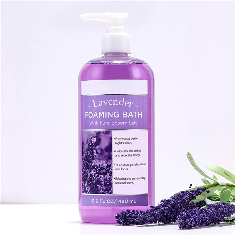 OEM ODM Custom Bubble Bath Foaming Bath Set with Pure Epsom Salt