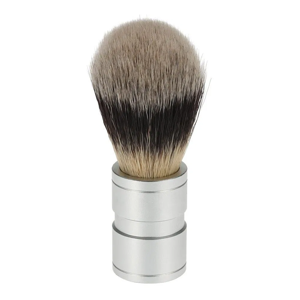 Professional Barber Shop Tool Nylon Bristles Zinc Alloy Metal Handle Shaving Brush