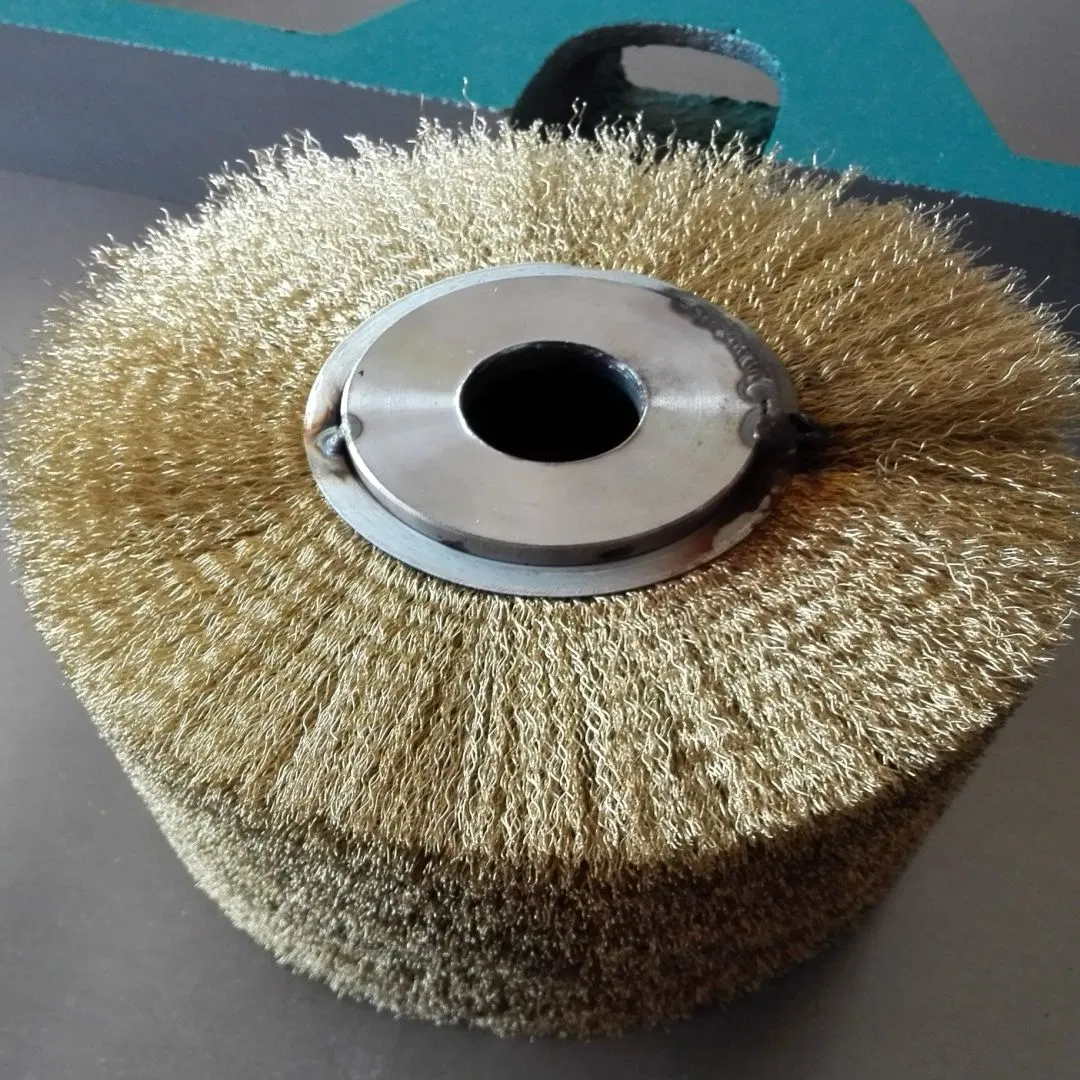 Абразивная проволочная щётка-колесо для полировки дерева
