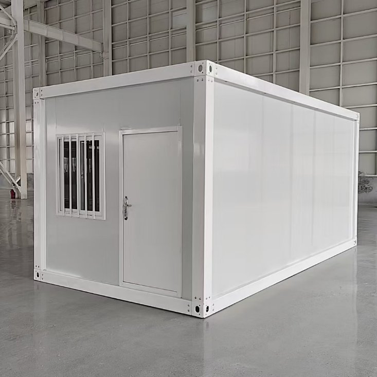 2026 China Supplier Single Prefab Container Garage Sandwich Panel Prefab Detachable Containers Storage Flat Pack for Warehouse