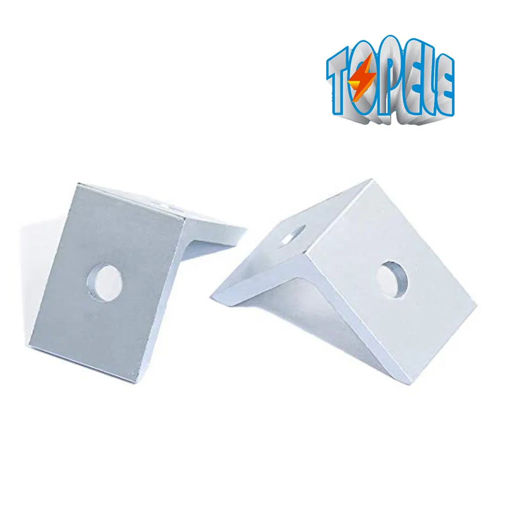 Aluminium Material 2 Hole Inside Corner Bracket for Aluminium Profile