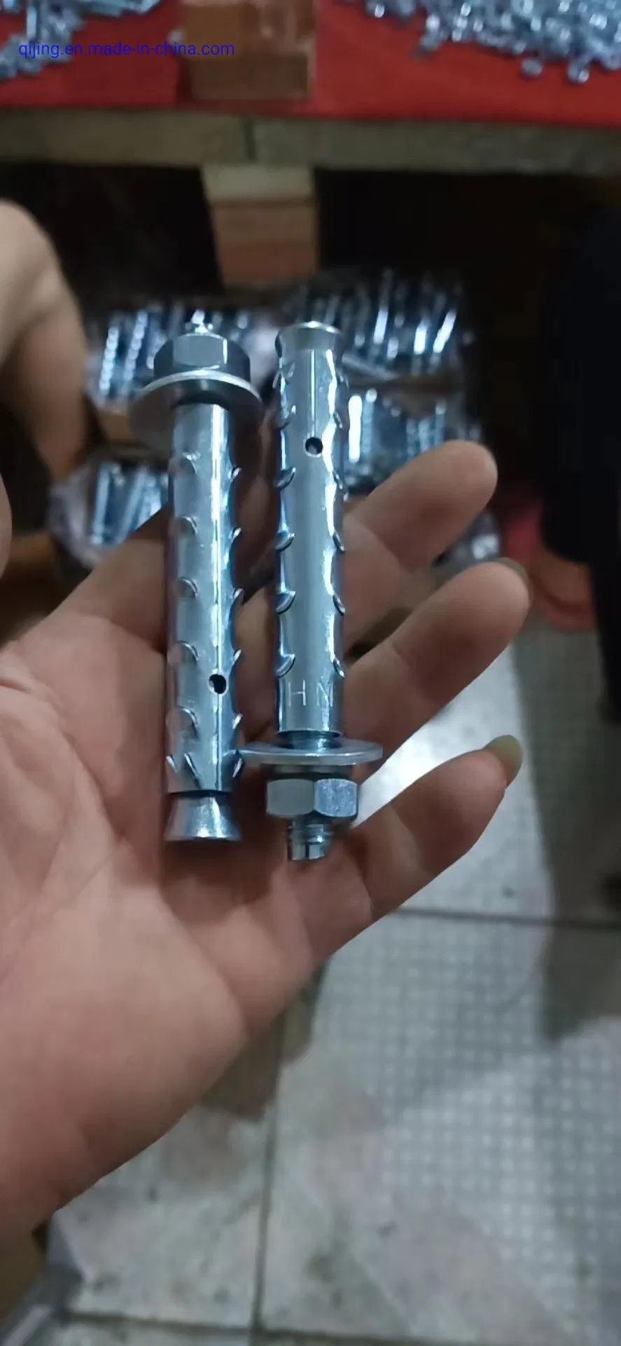 New Product Carbon Steel Galvanized Zinc Plated Hex Head Expansion Anchor Bolt for Light Weight Foam Brick Honeycomb Brick Aerator Brick Hollow Wall