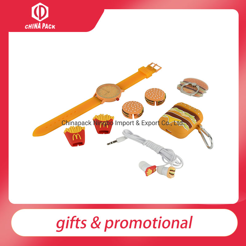 Gift Set with Earbuds Silicone Phone Holder Bite Air Pod Cases